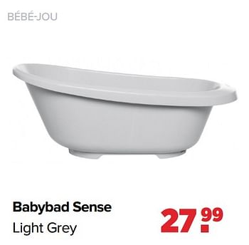 Aanbiedingen Bébé-jou babybad sense light grey - Bebe-jou - Geldig van 03/04/2023 tot 29/04/2023 bij Baby-Dump