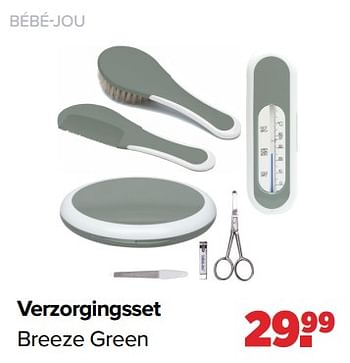 Aanbiedingen Bébé-jou verzorgingsset breeze green - Bebe-jou - Geldig van 03/04/2023 tot 29/04/2023 bij Baby-Dump