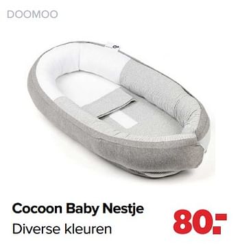 Aanbiedingen Doomoo cocoon baby nestje - Doomoo - Geldig van 03/04/2023 tot 29/04/2023 bij Baby-Dump
