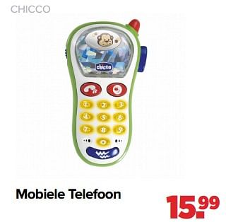 Aanbiedingen Chicco mobiele telefoon - Chicco - Geldig van 03/04/2023 tot 29/04/2023 bij Baby-Dump
