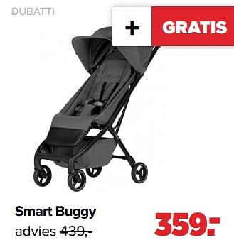 Aanbiedingen Dubatti smart buggy - Dubatti  - Geldig van 03/04/2023 tot 29/04/2023 bij Baby-Dump