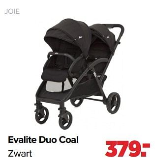 Aanbiedingen Joie evalite duo coal zwart - Joie - Geldig van 03/04/2023 tot 29/04/2023 bij Baby-Dump