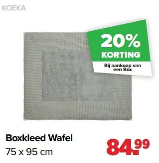 worm Monografie spanning Koeka Koeka boxkleed wafel - Promotie bij Baby-Dump