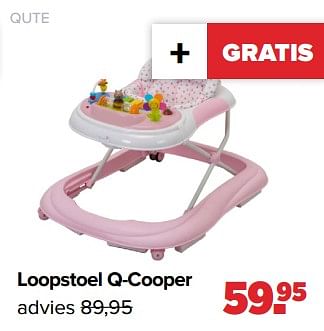 Aanbiedingen Qute loopstoel q-cooper - Qute  - Geldig van 03/04/2023 tot 29/04/2023 bij Baby-Dump