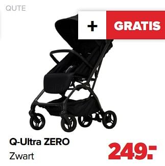 Aanbiedingen Qute q-ultra zero zwart - Qute  - Geldig van 03/04/2023 tot 29/04/2023 bij Baby-Dump