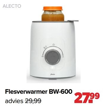 Aanbiedingen Alecto flesverwarmer bw-600 - Alecto - Geldig van 03/04/2023 tot 29/04/2023 bij Baby-Dump