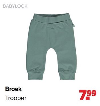 Aanbiedingen Babylook broek trooper - Baby look - Geldig van 03/04/2023 tot 29/04/2023 bij Baby-Dump