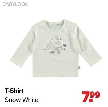 Aanbiedingen Babylook t-shirt snow white - Baby look - Geldig van 03/04/2023 tot 29/04/2023 bij Baby-Dump