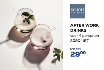 Aanbiedingen After work drinks - Schott Zwiesel - Geldig van 21/04/2023 tot 19/05/2023 bij Supra Bazar