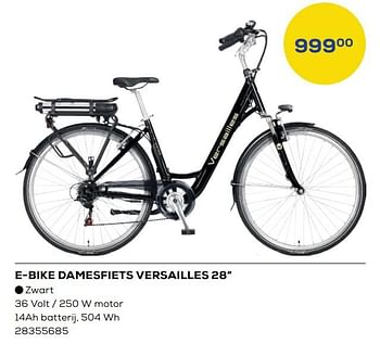 Aanbiedingen E-bike damesfiets versailles 28`` - Versailles - Geldig van 21/04/2023 tot 19/05/2023 bij Supra Bazar
