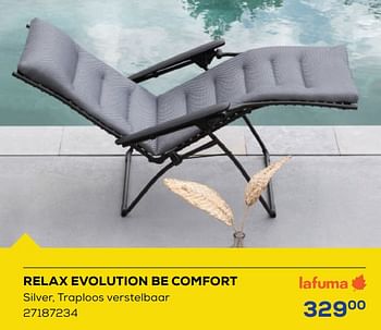 Aanbiedingen Relax evolution be comfort - Lafuma - Geldig van 21/04/2023 tot 19/05/2023 bij Supra Bazar