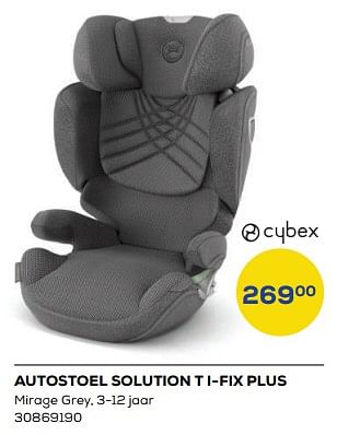Aanbiedingen Autostoel solution t i-fix plus - Cybex - Geldig van 21/04/2023 tot 19/05/2023 bij Supra Bazar