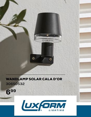 Aanbiedingen Wandlamp solar cala d’or - LuxForm - Geldig van 21/04/2023 tot 19/05/2023 bij Supra Bazar