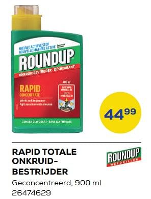 Aanbiedingen Rapid totale onkruidbestrijder - Roundup - Geldig van 21/04/2023 tot 19/05/2023 bij Supra Bazar