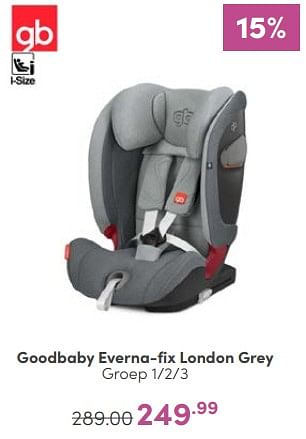 Aanbiedingen Goodbaby everna-fix london grey - Goodbaby - Geldig van 23/04/2023 tot 29/04/2023 bij Baby & Tiener Megastore