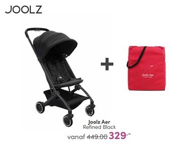 Aanbiedingen Joolz aer refined black - Joolz - Geldig van 23/04/2023 tot 29/04/2023 bij Baby & Tiener Megastore