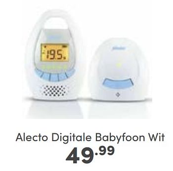 Aanbiedingen Alecto digitale babyfoon wit - Alecto - Geldig van 23/04/2023 tot 29/04/2023 bij Baby & Tiener Megastore