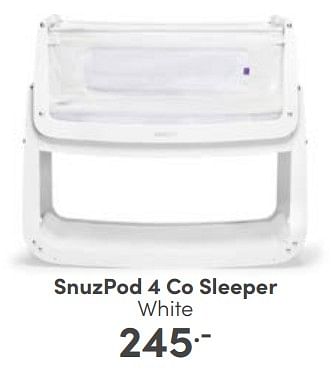Aanbiedingen Snuzpod 4 co sleeper white - SNÃœZ - Geldig van 23/04/2023 tot 29/04/2023 bij Baby & Tiener Megastore
