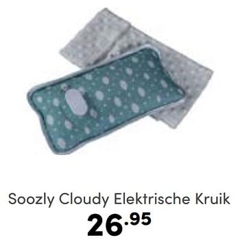 Aanbiedingen Soozly cloudy elektrische kruik - Soozly - Geldig van 23/04/2023 tot 29/04/2023 bij Baby & Tiener Megastore