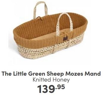 Aanbiedingen The little green sheep mozes mand knitted honey - The Little Green Sheep - Geldig van 23/04/2023 tot 29/04/2023 bij Baby & Tiener Megastore