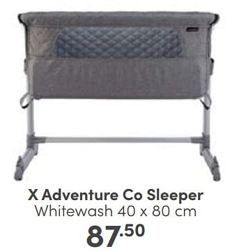Aanbiedingen X adventure co sleeper whitewash - Xadventure - Geldig van 23/04/2023 tot 29/04/2023 bij Baby & Tiener Megastore