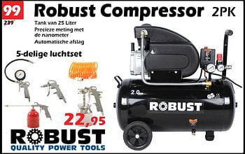 Aanbiedingen Robust compressor 2pk - ROBUST - Geldig van 13/04/2023 tot 17/05/2023 bij Itek