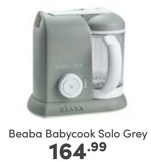 Aanbiedingen Beaba babycook solo grey - Beaba - Geldig van 23/04/2023 tot 29/04/2023 bij Baby & Tiener Megastore
