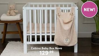 Aanbiedingen Cabino baby box nova - Cabino - Geldig van 23/04/2023 tot 29/04/2023 bij Baby & Tiener Megastore