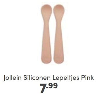 Aanbiedingen Jollein siliconen lepeltjes pink - Jollein - Geldig van 23/04/2023 tot 29/04/2023 bij Baby & Tiener Megastore