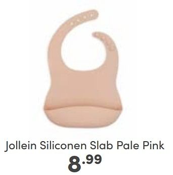 Aanbiedingen Jollein siliconen slab pale pink - Jollein - Geldig van 23/04/2023 tot 29/04/2023 bij Baby & Tiener Megastore