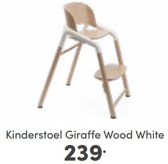 Aanbiedingen Kinderstoel giraffe wood white - Bugaboo - Geldig van 23/04/2023 tot 29/04/2023 bij Baby & Tiener Megastore