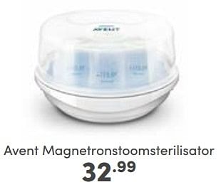 Aanbiedingen Avent magnetronstoomsterilisator - Philips - Geldig van 23/04/2023 tot 29/04/2023 bij Baby & Tiener Megastore