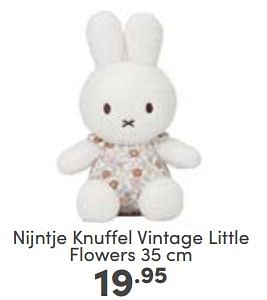 Aanbiedingen Nijntje knuffel vintage little flowers - Nijntje - Geldig van 23/04/2023 tot 29/04/2023 bij Baby & Tiener Megastore