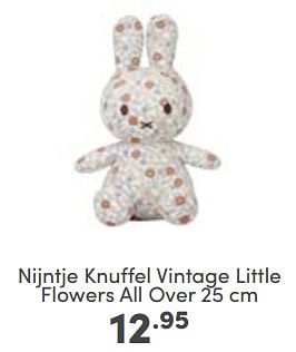 Aanbiedingen Nijntje knuffel vintage little flowers all over - Nijntje - Geldig van 23/04/2023 tot 29/04/2023 bij Baby & Tiener Megastore