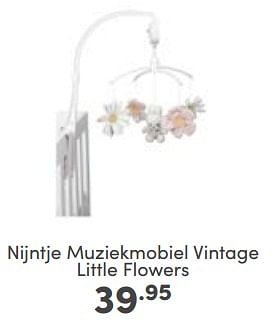 Aanbiedingen Nijntje muziekmobiel vintage little flowers - Nijntje - Geldig van 23/04/2023 tot 29/04/2023 bij Baby & Tiener Megastore