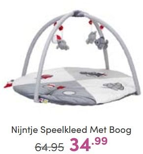 Aanbiedingen Nijntje speelkleed met boog - Nijntje - Geldig van 23/04/2023 tot 29/04/2023 bij Baby & Tiener Megastore
