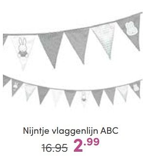 Aanbiedingen Nijntje vlaggenlijn abc - Nijntje - Geldig van 23/04/2023 tot 29/04/2023 bij Baby & Tiener Megastore