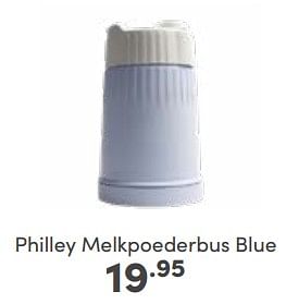 Aanbiedingen Philley melkpoederbus blue - Philley - Geldig van 23/04/2023 tot 29/04/2023 bij Baby & Tiener Megastore