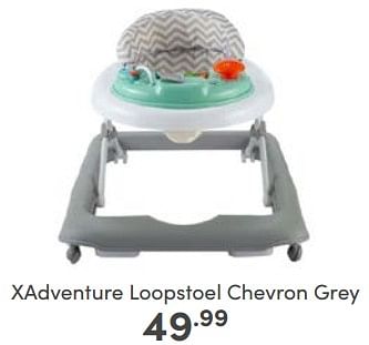 Aanbiedingen Xadventure loopstoel chevron grey - Xadventure - Geldig van 23/04/2023 tot 29/04/2023 bij Baby & Tiener Megastore