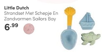 Aanbiedingen Little dutch strandset met schepje en zandvormen sailors bay - Little Dutch - Geldig van 23/04/2023 tot 29/04/2023 bij Baby & Tiener Megastore