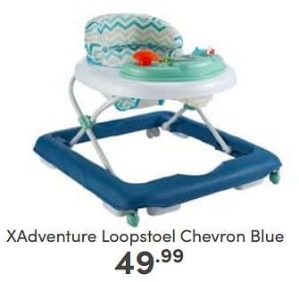 Aanbiedingen Xadventure loopstoel chevron blue - Xadventure - Geldig van 23/04/2023 tot 29/04/2023 bij Baby & Tiener Megastore