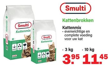 Aanbiedingen Kattenbrokken - Smulti - Geldig van 24/04/2023 tot 13/05/2023 bij Van Cranenbroek