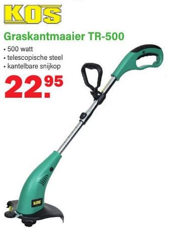 Aanbiedingen Kos graskantmaaier tr-500 - Kos - Geldig van 24/04/2023 tot 13/05/2023 bij Van Cranenbroek