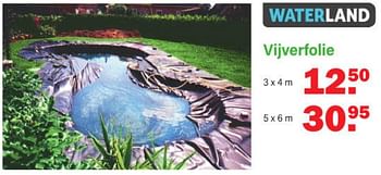 Aanbiedingen Vijverfolie - Waterland - Geldig van 24/04/2023 tot 13/05/2023 bij Van Cranenbroek