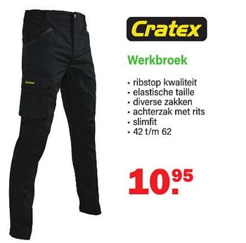 Aanbiedingen Werkbroek - Cratex - Geldig van 24/04/2023 tot 13/05/2023 bij Van Cranenbroek