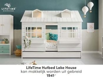 Aanbiedingen Lifetime hutbed lake house - Lifetime - Geldig van 30/04/2023 tot 13/05/2023 bij Baby & Tiener Megastore