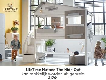 Aanbiedingen Lifetime hutbed the hide out - Lifetime - Geldig van 30/04/2023 tot 13/05/2023 bij Baby & Tiener Megastore