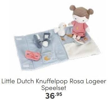 Aanbiedingen Little dutch knuffelpop rosa logeer speelset - Little Dutch - Geldig van 30/04/2023 tot 13/05/2023 bij Baby & Tiener Megastore