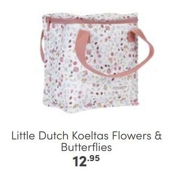 Aanbiedingen Little dutch koeltas flowers + butterflies - Little Dutch - Geldig van 30/04/2023 tot 13/05/2023 bij Baby & Tiener Megastore