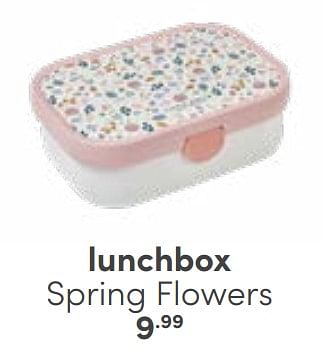 Aanbiedingen Lunchbox spring flowers - Huismerk - Baby &amp; Tiener Megastore - Geldig van 30/04/2023 tot 13/05/2023 bij Baby & Tiener Megastore